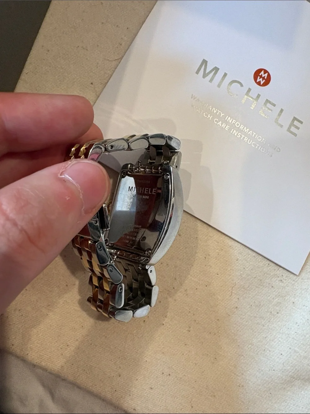 Michele Women's Mixed Metals Urban Bracelet Watch